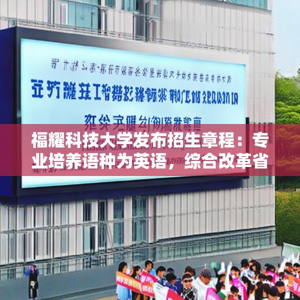福耀科技大学发布招生章程：专业培养语种为英语，综合改革省份选考需含物化