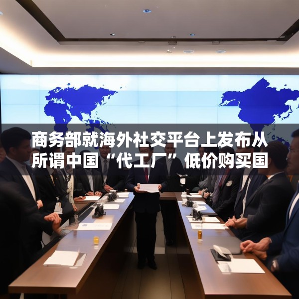 商务部就海外社交平台上发布从所谓中国“代工厂”低价购买国际知名品牌事答问