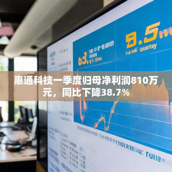惠通科技一季度归母净利润810万元，同比下降38.7%