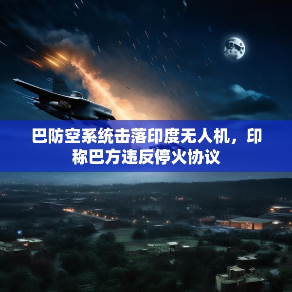 巴防空系统击落印度无人机，印称巴方违反停火协议