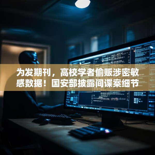 为发期刊，高校学者偷贩涉密敏感数据！国安部披露间谍案细节