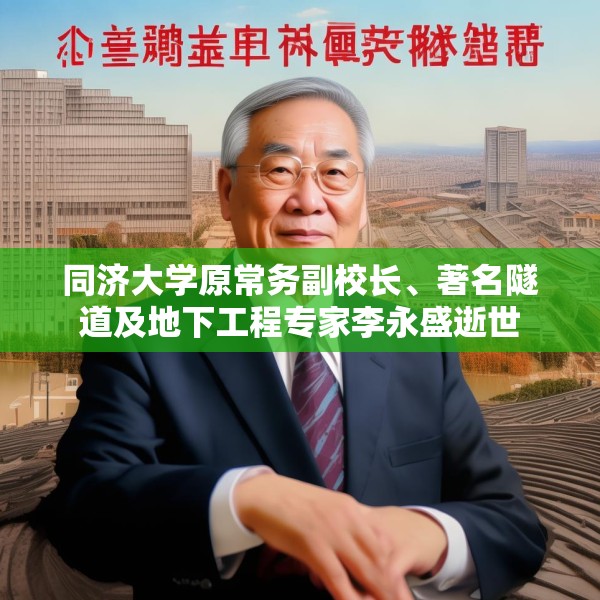 同济大学原常务副校长、著名隧道及地下工程专家李永盛逝世