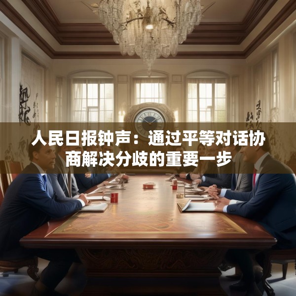 人民日报钟声：通过平等对话协商解决分歧的重要一步