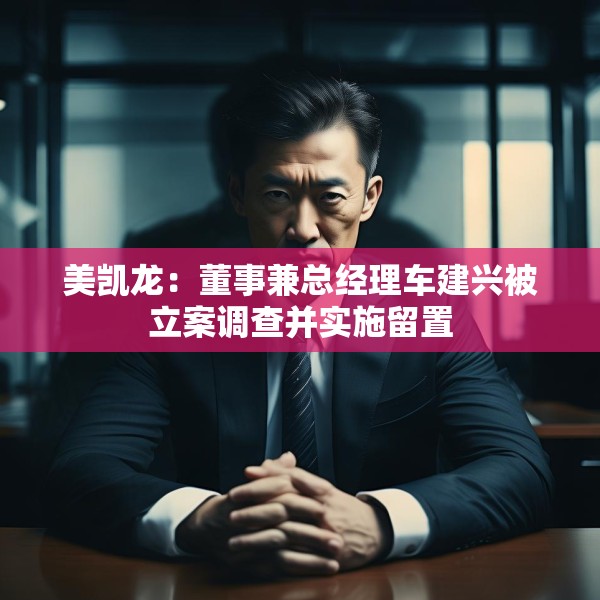 美凯龙：董事兼总经理车建兴被立案调查并实施留置