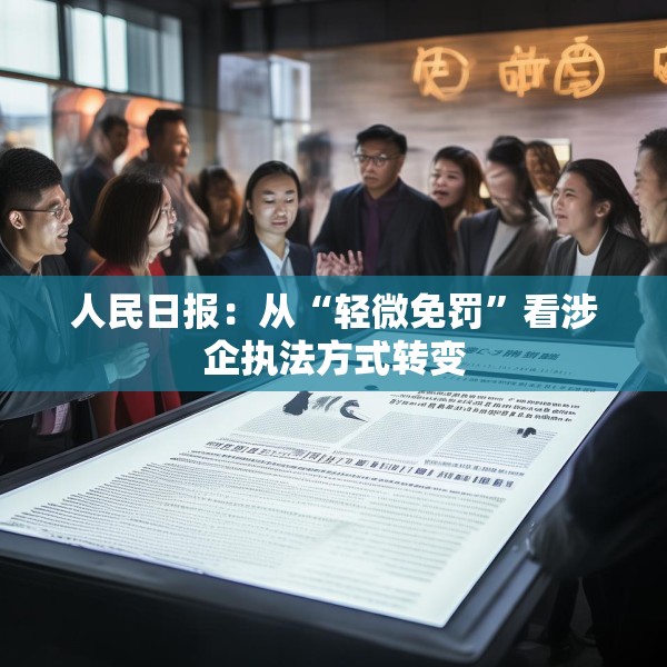 人民日报：从“轻微免罚”看涉企执法方式转变