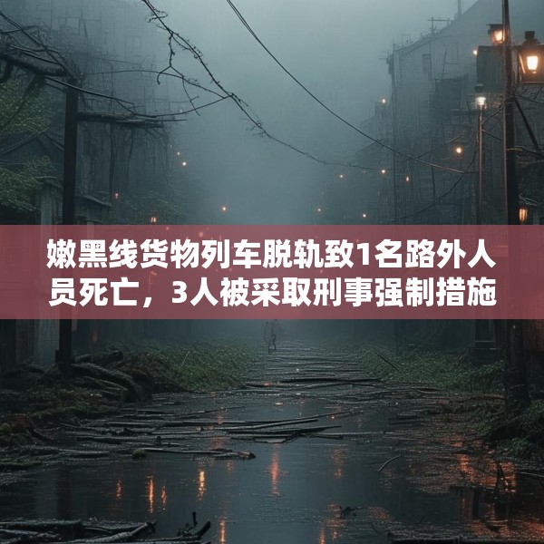 嫩黑线货物列车脱轨致1名路外人员死亡，3人被采取刑事强制措施