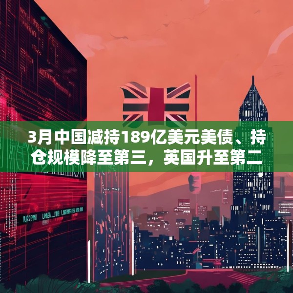 3月中国减持189亿美元美债、持仓规模降至第三，英国升至第二