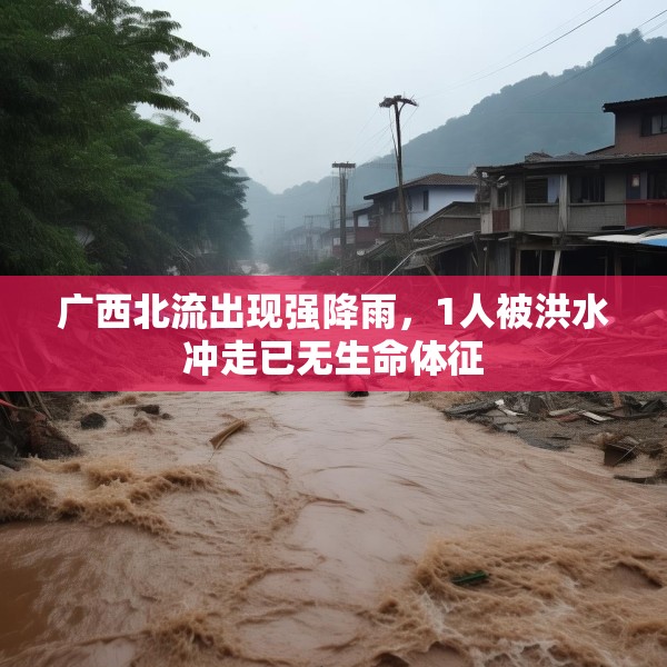 广西北流出现强降雨，1人被洪水冲走已无生命体征