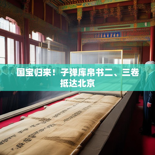 国宝归来！子弹库帛书二、三卷抵达北京