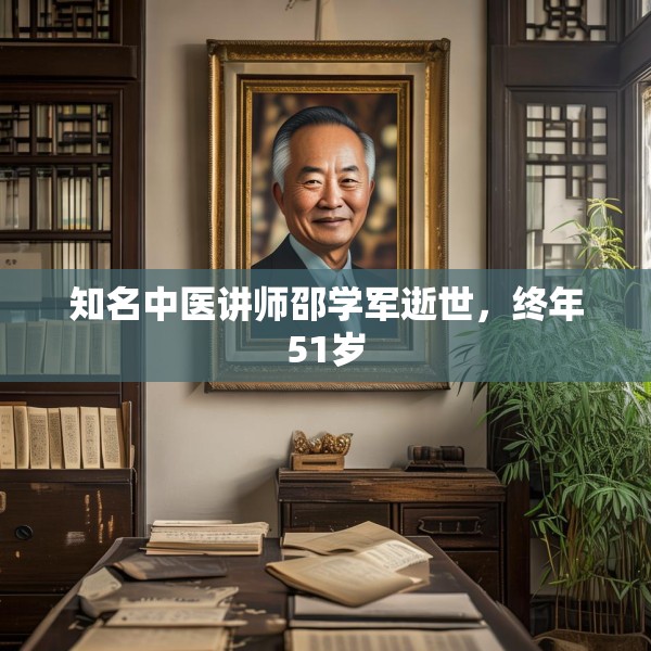 知名中医讲师邵学军逝世，终年51岁