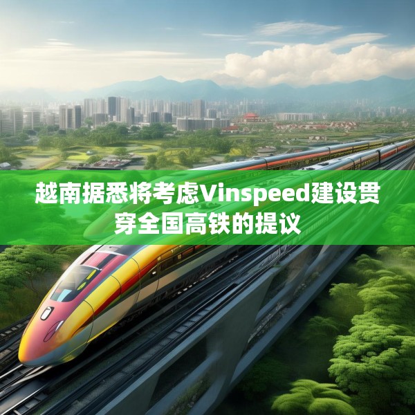 越南据悉将考虑Vinspeed建设贯穿全国高铁的提议
