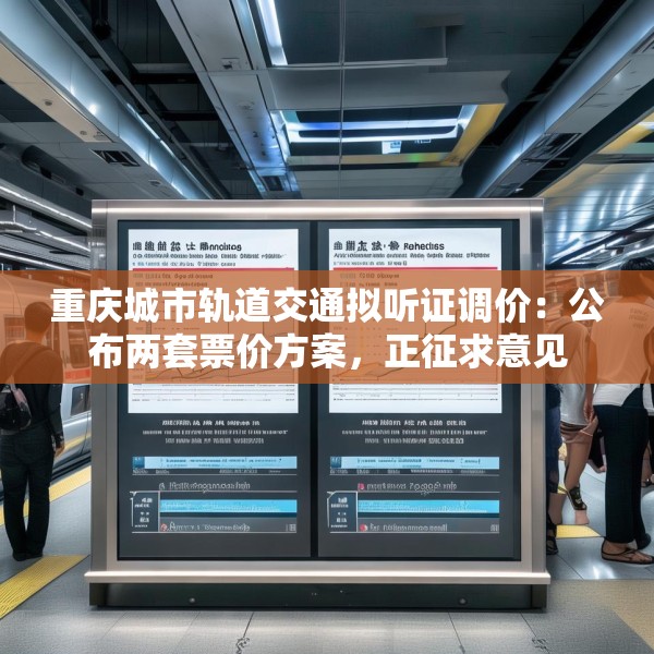 重庆城市轨道交通拟听证调价：公布两套票价方案，正征求意见