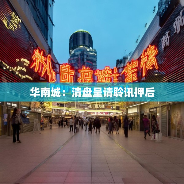 华南城：清盘呈请聆讯押后