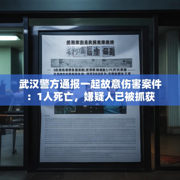 武汉警方通报一起故意伤害案件：1人死亡，嫌疑人已被抓获