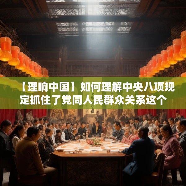 【理响中国】如何理解中央八项规定抓住了党同人民群众关系这个作风建设的核心