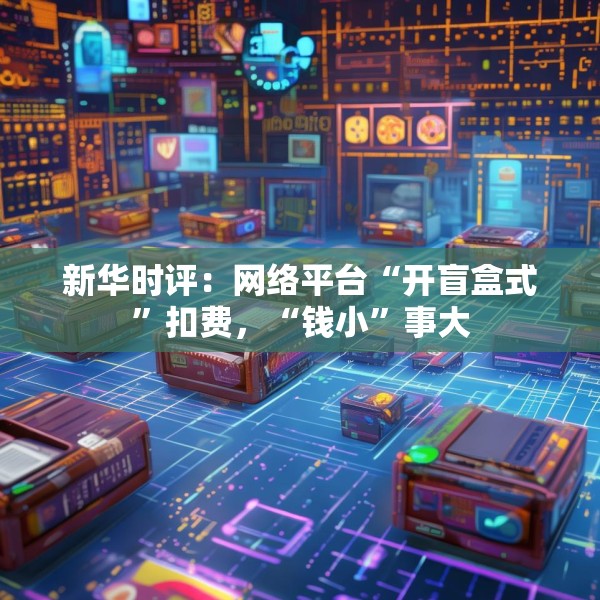 新华时评：网络平台“开盲盒式”扣费，“钱小”事大