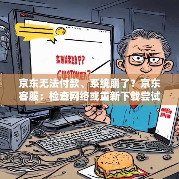 京东无法付款、系统崩了？京东客服：检查网络或重新下载尝试