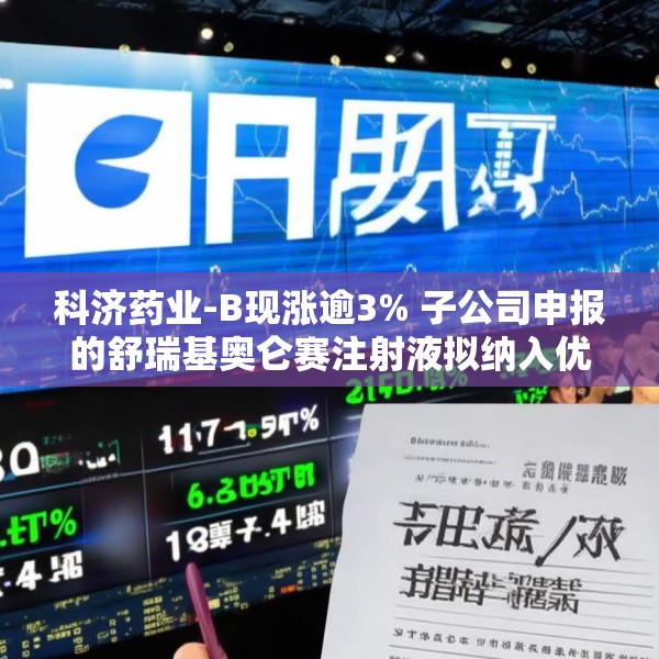 科济药业-B现涨逾3% 子公司申报的舒瑞基奥仑赛注射液拟纳入优先审评