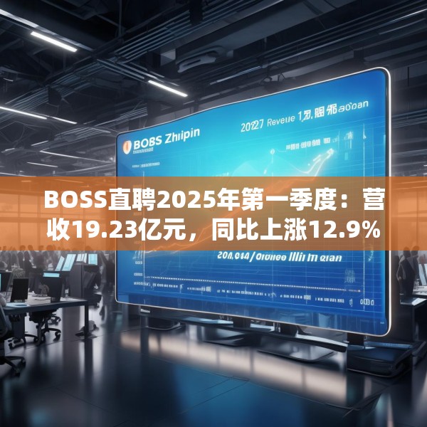 BOSS直聘2025年第一季度：营收19.23亿元，同比上涨12.9%