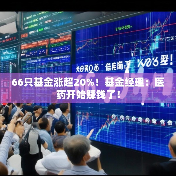 66只基金涨超20%！基金经理：医药开始赚钱了！