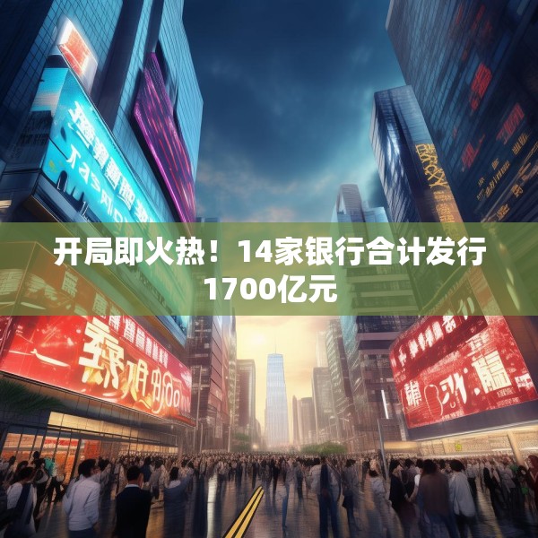 开局即火热！14家银行合计发行1700亿元