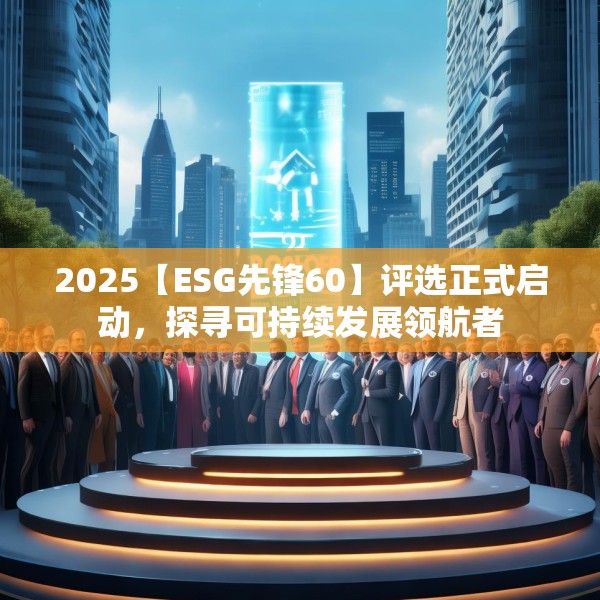2025【ESG先锋60】评选正式启动，探寻可持续发展领航者