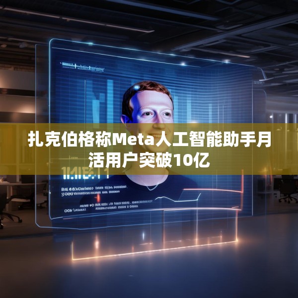 扎克伯格称Meta人工智能助手月活用户突破10亿