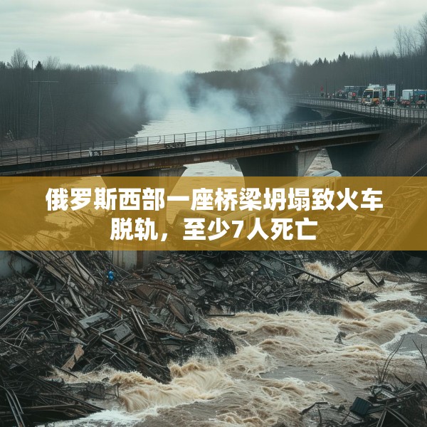 俄罗斯西部一座桥梁坍塌致火车脱轨，至少7人死亡