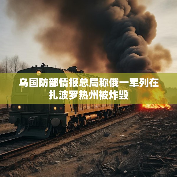 乌国防部情报总局称俄一军列在扎波罗热州被炸毁