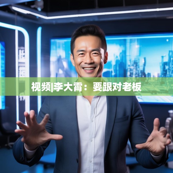 视频|李大霄：要跟对老板