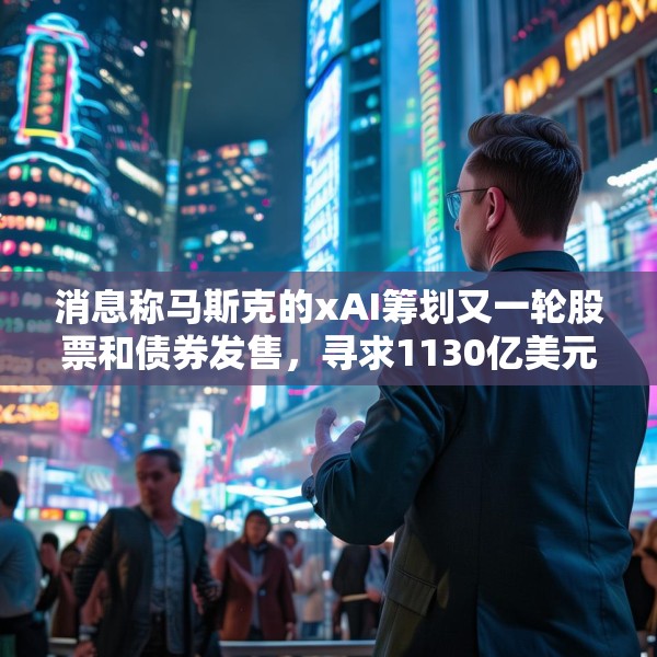 消息称马斯克的xAI筹划又一轮股票和债券发售，寻求1130亿美元估值