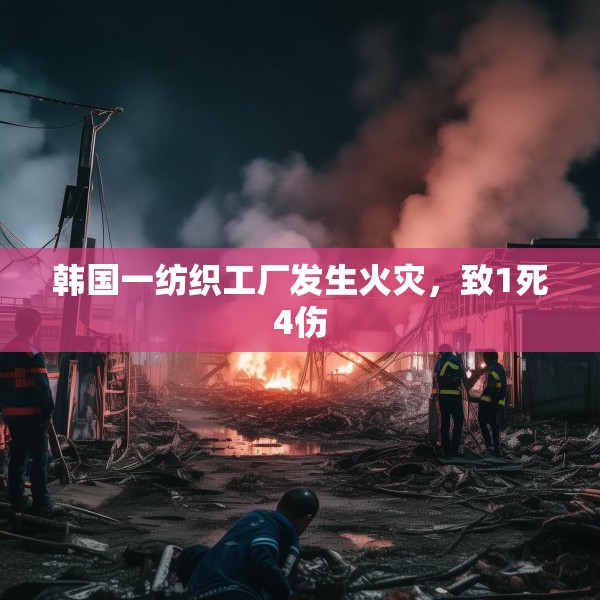 韩国一纺织工厂发生火灾，致1死4伤