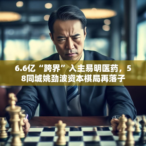 6.6亿“跨界”入主易明医药，58同城姚劲波资本棋局再落子
