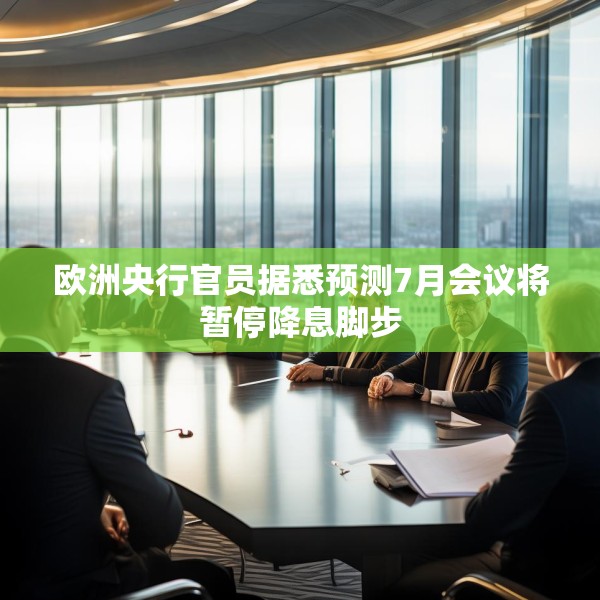 欧洲央行官员据悉预测7月会议将暂停降息脚步