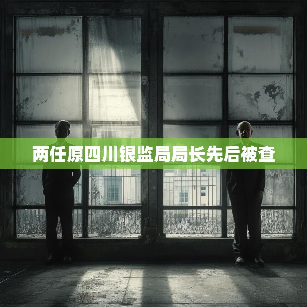 两任原四川银监局局长先后被查