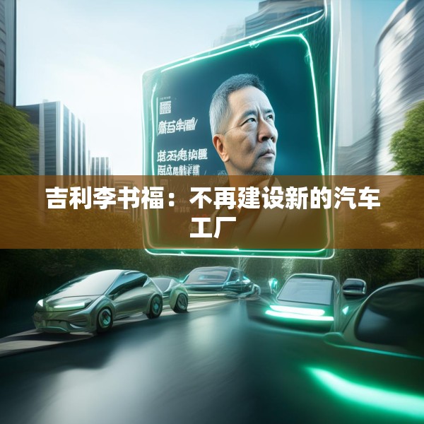 吉利李书福：不再建设新的汽车工厂