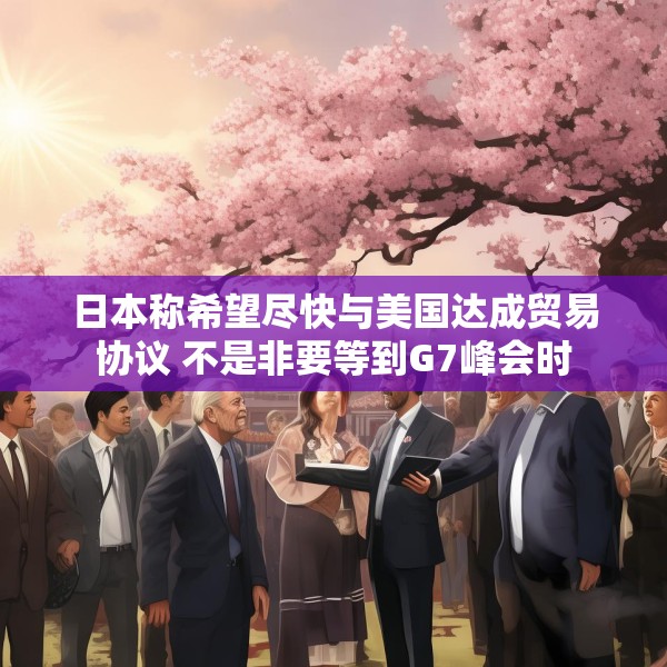 日本称希望尽快与美国达成贸易协议 不是非要等到G7峰会时