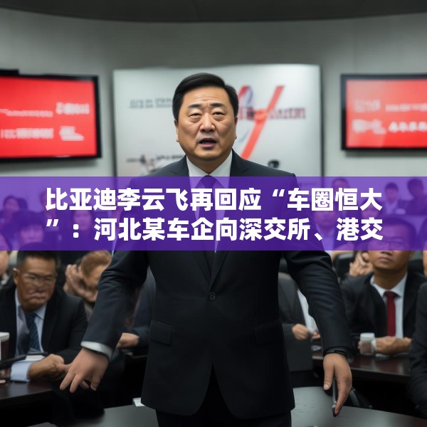 比亚迪李云飞再回应“车圈恒大”：河北某车企向深交所、港交所及监管机构恶意举报比亚迪