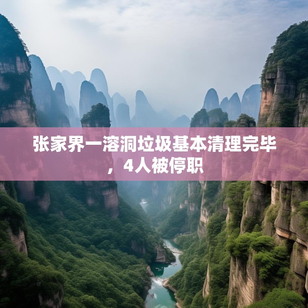 张家界一溶洞垃圾基本清理完毕，4人被停职