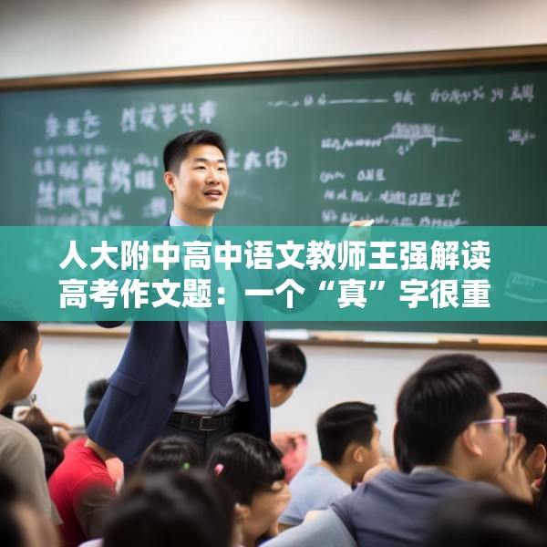 人大附中高中语文教师王强解读高考作文题：一个“真”字很重要