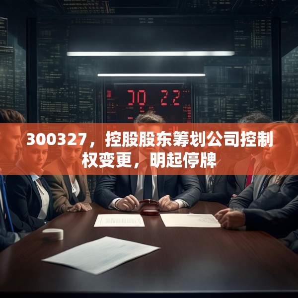 300327，控股股东筹划公司控制权变更，明起停牌
