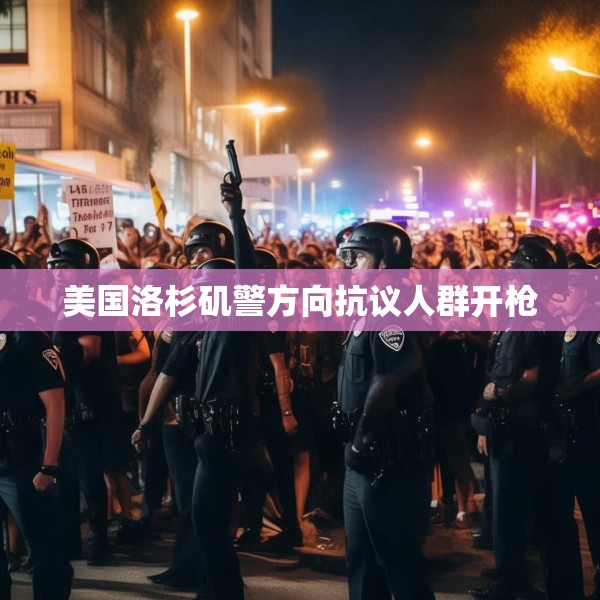 美国洛杉矶警方向抗议人群开枪