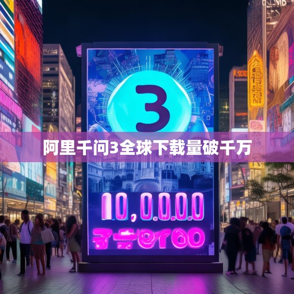 阿里千问3全球下载量破千万