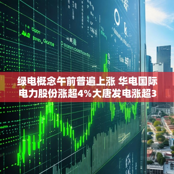 绿电概念午前普遍上涨 华电国际电力股份涨超4%大唐发电涨超3%