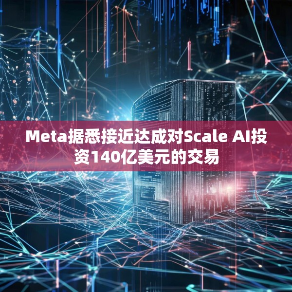 Meta据悉接近达成对Scale AI投资140亿美元的交易