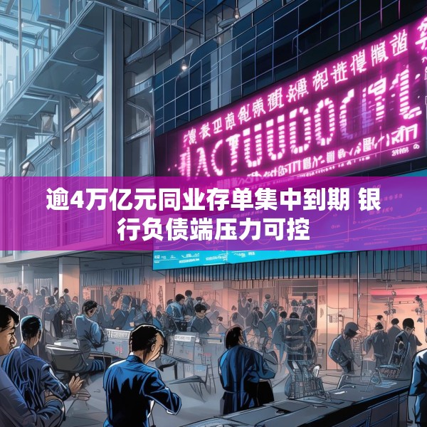 逾4万亿元同业存单集中到期 银行负债端压力可控