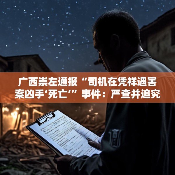 广西崇左通报“司机在凭祥遇害案凶手‘死亡’”事件：严查并追究相关部门和人员责任