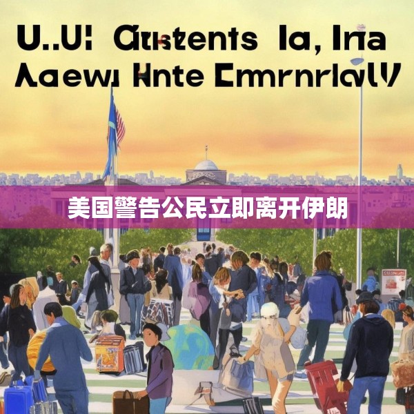 美国警告公民立即离开伊朗