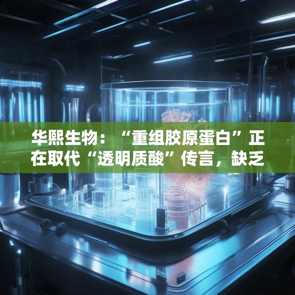 华熙生物：“重组胶原蛋白”正在取代“透明质酸”传言，缺乏真实数据支持