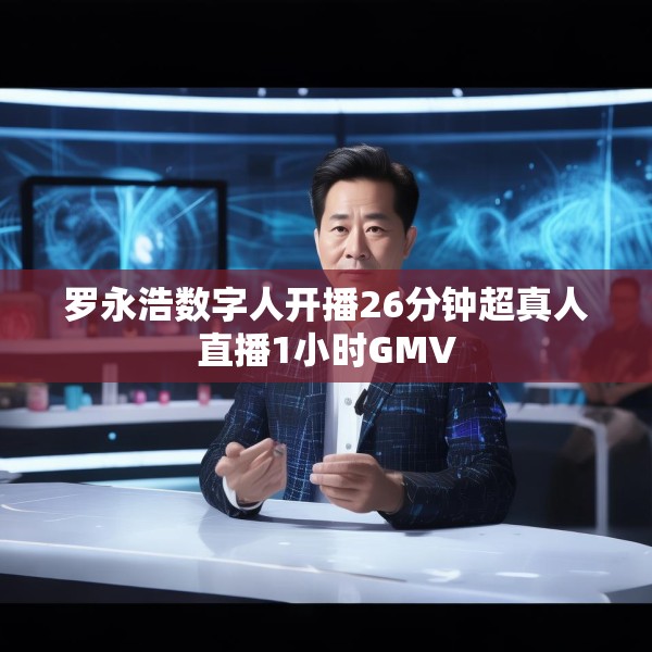 罗永浩数字人开播26分钟超真人直播1小时GMV